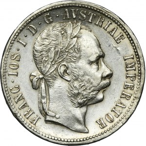Austria, Franz Joseph I, 1 Florin Wien 1878