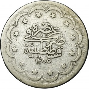 Turkey, Ottoman Empire, 20 Kurus 1255 AH (1846)