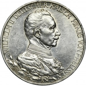 Germany, Kingdom of Prussia, Wilhelm II, 3 Mark Berlin 1913 A