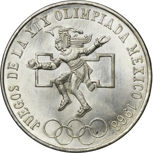 Mexico, Republic, 25 Pesos Mezico 1968 - 19th Olympic Games