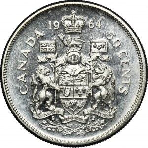 Canada, Elizabeth II, 50 Cents Ottawa 1964
