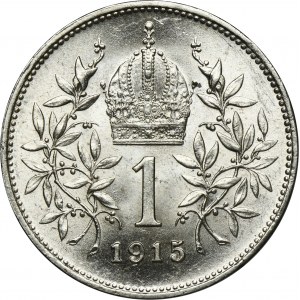 Austria, Franz Joseph I, 1 Corona Wien 1915