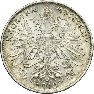 Austria, Franz Joseph I, 2 Corona Wien 1913