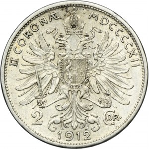 Austria, Franz Joseph I, 2 Corona Wien 1912