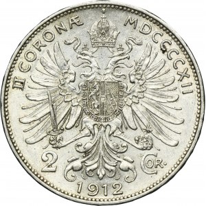 Austria, Franz Joseph I, 2 Corona Wien 1912