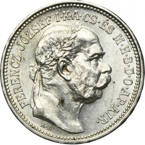 Hungary, Franz Josef I, 1 Corona Kremnitz 1915 KB