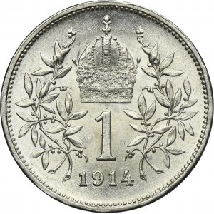 Austria, Franz Joseph I, 1 Korona Wien 1914