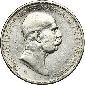 Austria, Franz Joseph I, 5 Corona Wien 1909 - Marshall type