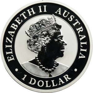 Austrália, Elizabeth II, 1 dolár Perth 2022 - Austrálsky orol