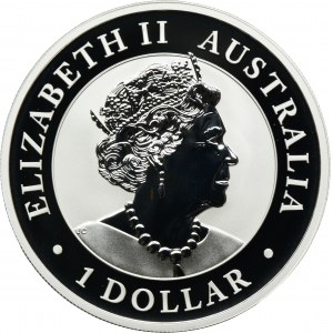 Austrália, Elizabeth II, 1 dolár Perth 2020 - Austrálsky orol