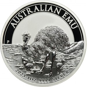 Austrália, Charles III, 1 dolár Perth 2023 P - Emu