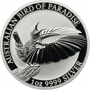 Australie, Elizabeth II, 1 Dollar Perth 2018 P - Oiseau de Paradis
