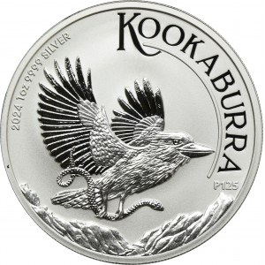 Austrália, Charles III, 1 Dollar Perth 2024 P - Kukabura