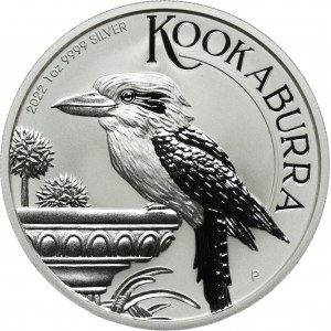 Australia, Elizabeth II, 1 Dollar Perth 2022 P - Kookaburra
