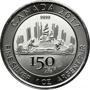 Canada, Elizabeth II, 5 Dollars Ottawa 2017 - Voyageur