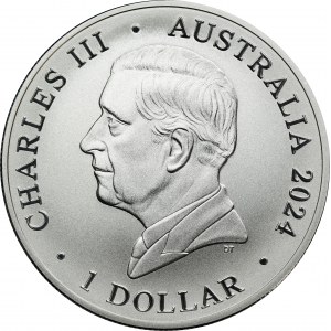 Australie, Charles III, $1 Canberra 2023 - Kangourou