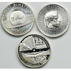 Set, Germany, 10 Euro 2005 (3 pcs.)
