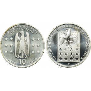 Súprava, Nemecko, 10 Euro 2005 (2 ks).