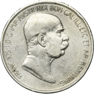 Austria, Franz Joseph I, 5 Corona Wien 1908