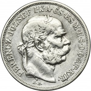 Hungary, Franz Joseph I, 5 Korona Kremnitz 1908 KB