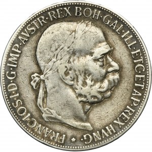 Austria, Franz Joseph I, 5 Corona Wien 1900