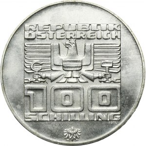 Austria, II Republic, 100 Schilling Wien 1976 - XII Winter Olympic Games