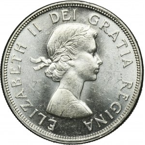Canada, Elizabeth II, 1 Dollar Ottawa 1964 - 100th Anniversary of the Charlottetown and Quebec Conferences