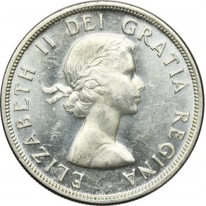Canada, Elizabeth II, 1 Dollar Ottawa 1958 - British Columbia