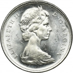 Canada, Elizabeth II, 1 Dollar 1966 - Canoe