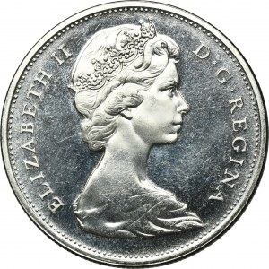 Canada, Elizabeth II, 1 Dollar 1965 - Canoe