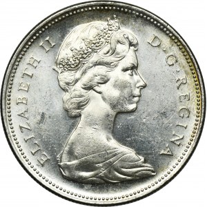 Canada, Elizabeth II, 1 Dollar 1966 - Canoe