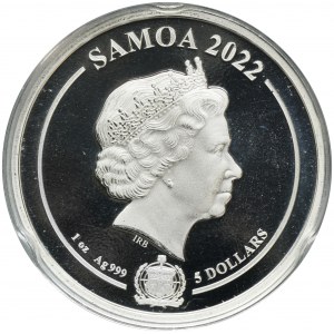 Samoa, Elizabeth II, 5 Dollars Oklahoma 2022 - Bugs Bunny