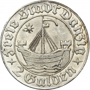 Free City of Danzig, 2 gulden 1932 Cog