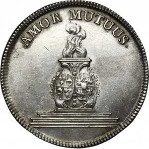 August III of Poland, 2/3 Thaler (wedding gulden) Dresden 1747 - RARE