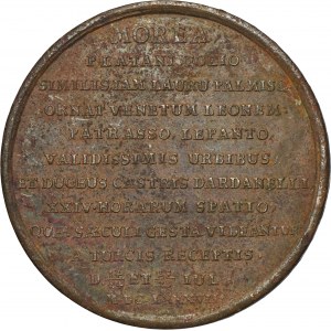 Italy, Francesco Morosini, Medal Victory of Morea 1687 - RARE