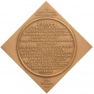 Medal III General Congress of PTN Delegates Lubin 1997