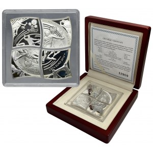 Zestaw, 10 złotych 2012 Mistrzostwa Europy w Piłce Nożnej UEFA (4 szt.)