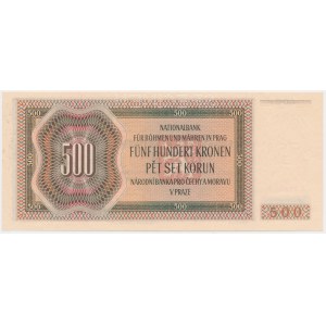 Bohemia & Moravia, 500 Korun 1942 - I issue - SPECIMEN -