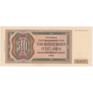 Bohemia & Moravia, 500 Korun 1942 - II issue - SPECIMEN -