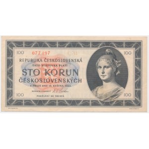 Czechoslovakia, 100 Korun 1945