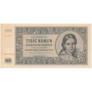 Czechoslovakia, 1.000 Korun 1945