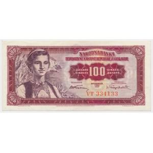Yugoslavia, 100 Dinara 1955
