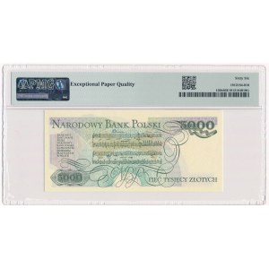 5.000 złotych 1986 - AY - PMG 66 EPQ - pierwsza seria rocznika