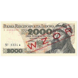 2.000 złotych 1979 - WZÓR - S 0000000 - No.1334 -