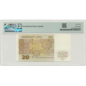 Latvia, 20 Latu 1992 - PMG 65 EPQ