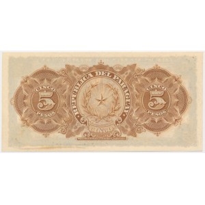 Paraguay, 5 Pesos 1907
