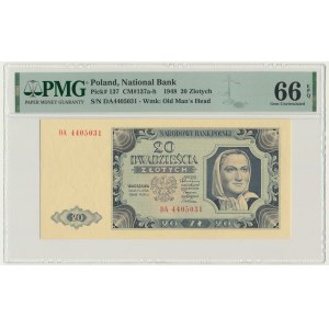 20 or 1948 - DA - PMG 66 EPQ