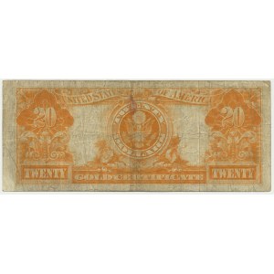 USA, Gold Certificate, 20 Dollars 1922 - Speelman & White -