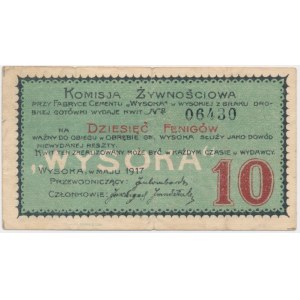 Wysoka, Komisja Żywnościowa, 10 fenigów 1917
