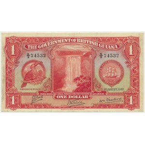 Guyane britannique, 1 $ (1942) - RARE
